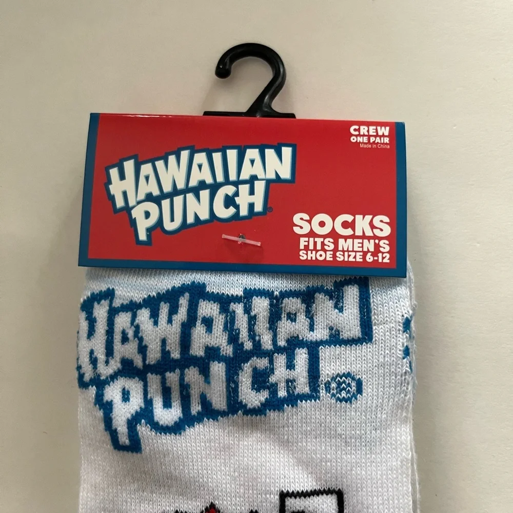 Hawaiian Punch Socks Fits Men’s Shoe Size 6-12